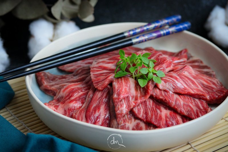 Pierrade de Chuckflap de Wagyu Bio